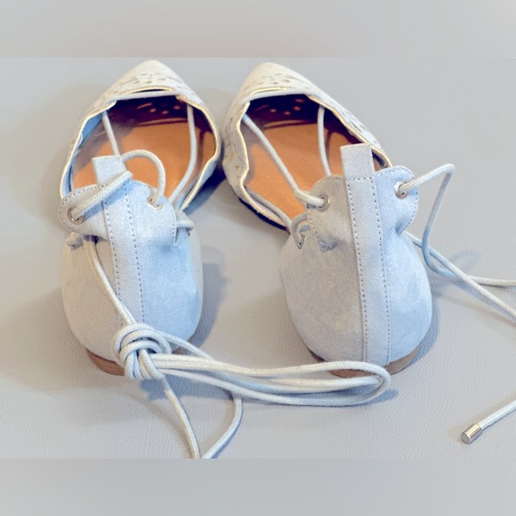 NWOT Christian Siriano Blue Suede Flats! - Picture 6 of 9